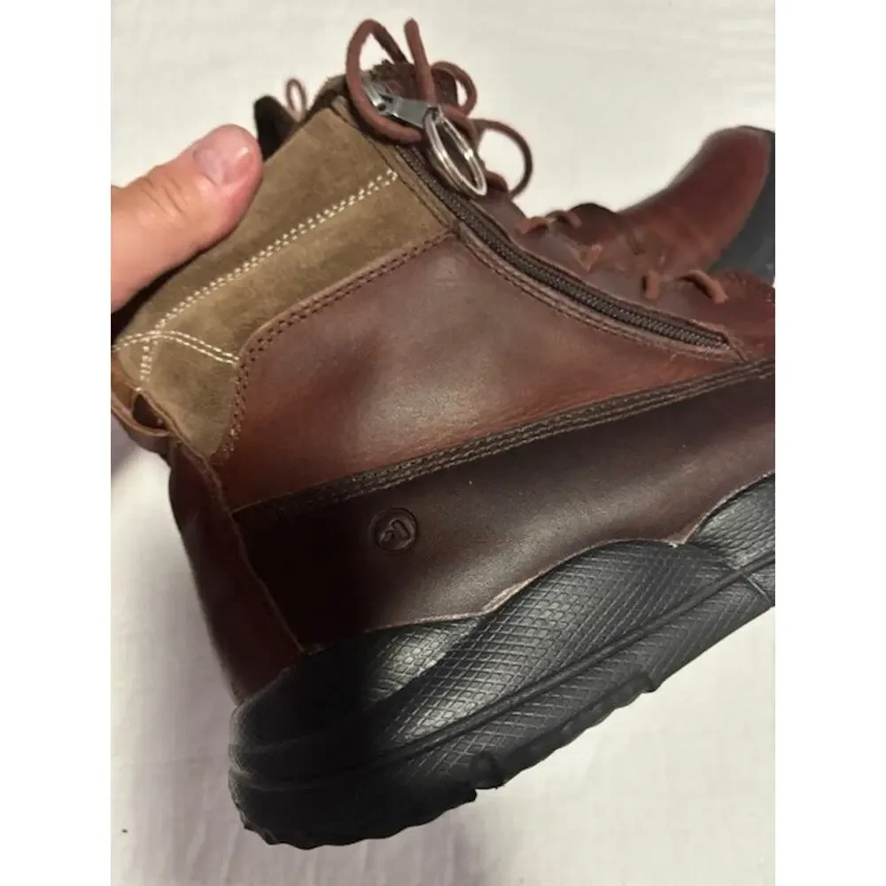 Anodyne Work Boots Men’s Size 13 Brown Leather Lace‑Up Durable Comfort